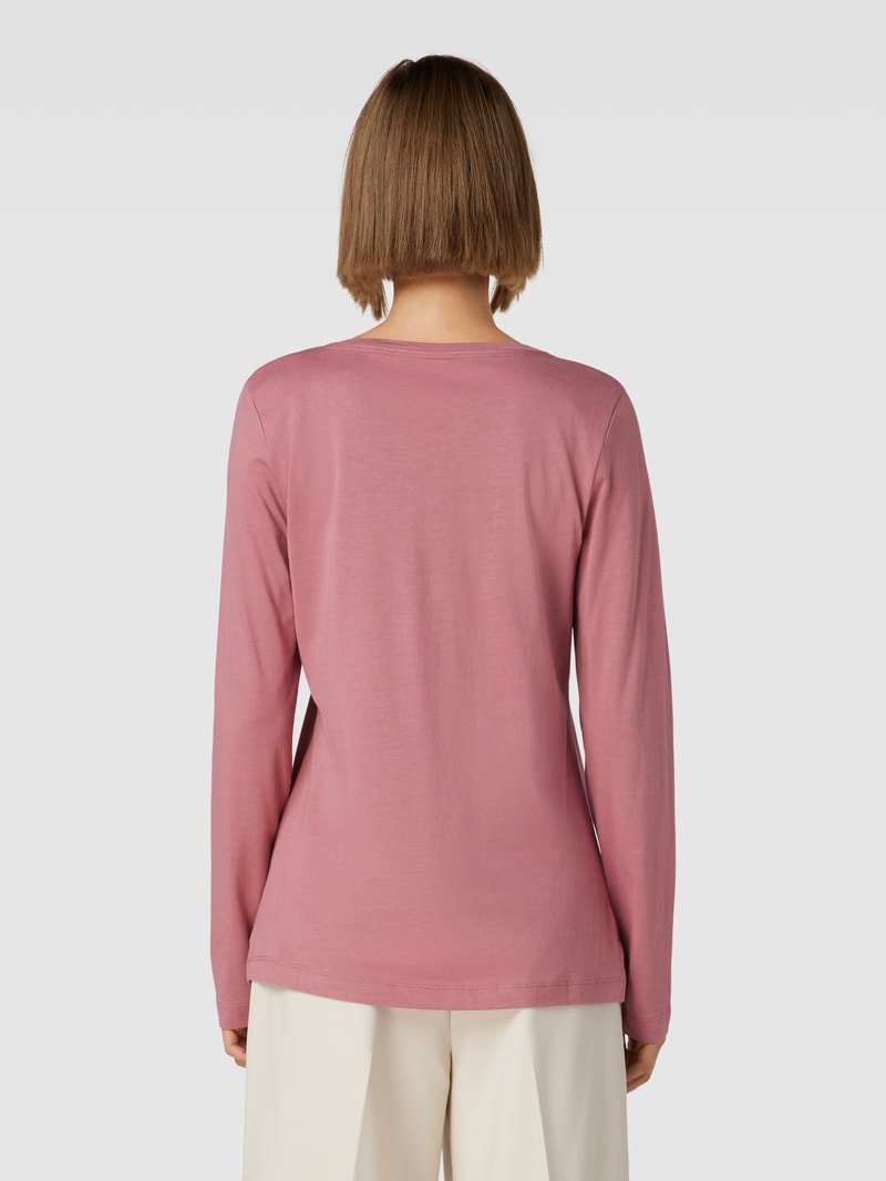 Longsleeve mit Statement-Print Modell 'Everyday' in bordeaux rot