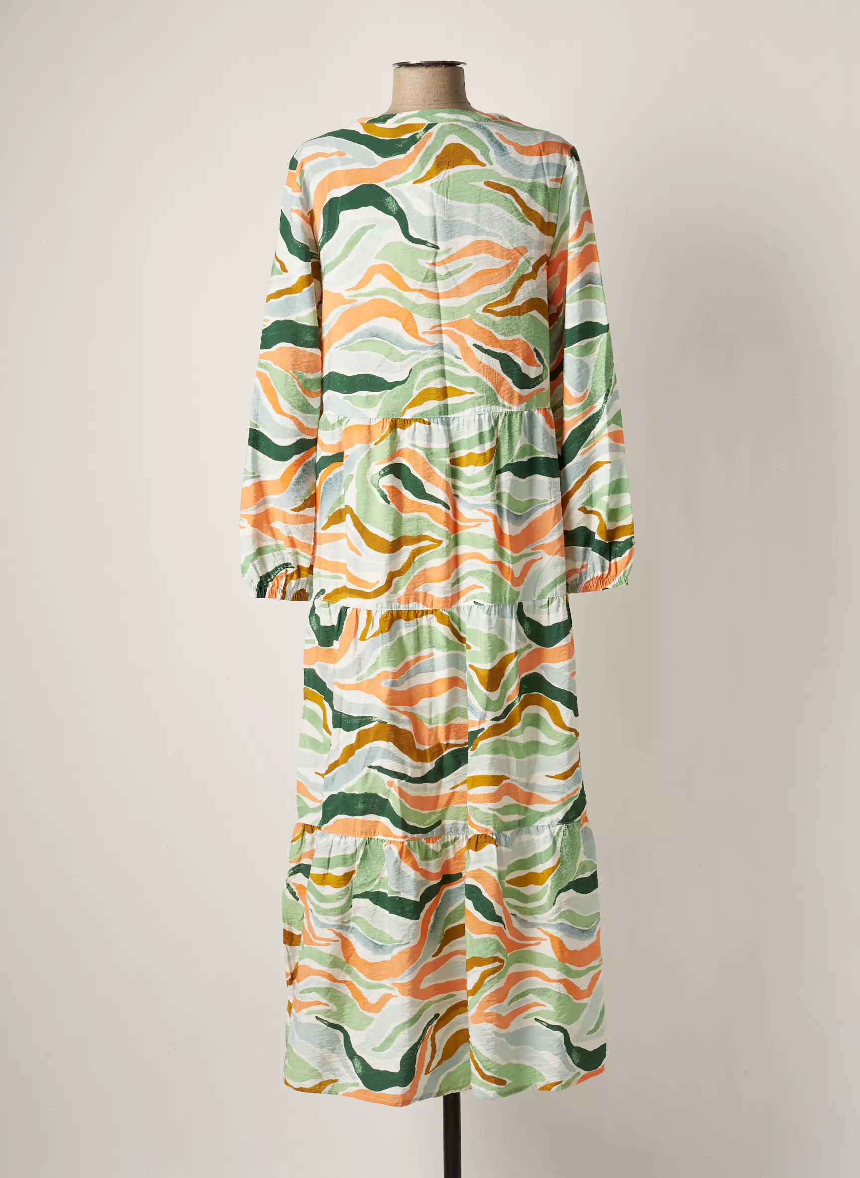 Tom Tailor Robes Longues Femme couleur vert