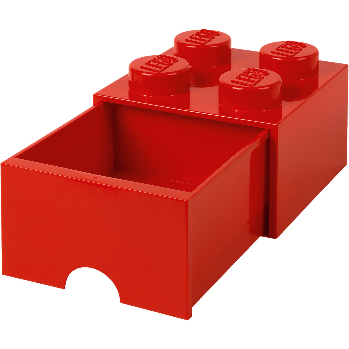 LEGO® Aufbewahrungsbox Storage Brick 4er rot mit Schublade, 25 x 25 x 18 cm