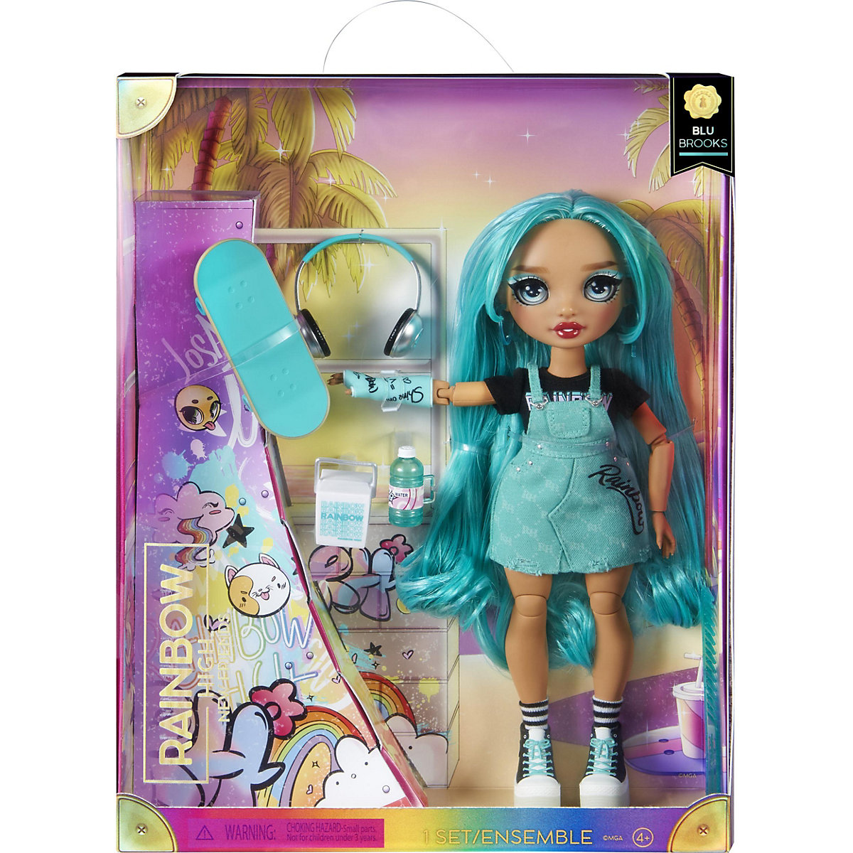 Rainbow High New Friends Fashion Doll- Blu Brooks (Teal)