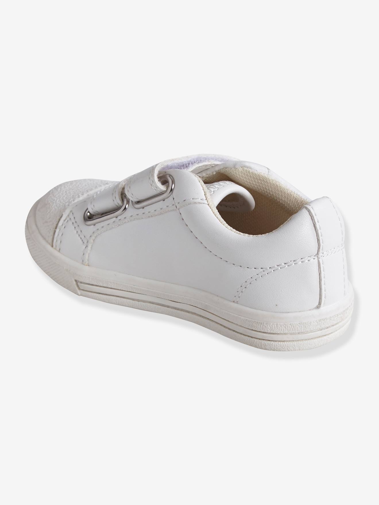 Tennis scratchées bébé blanc