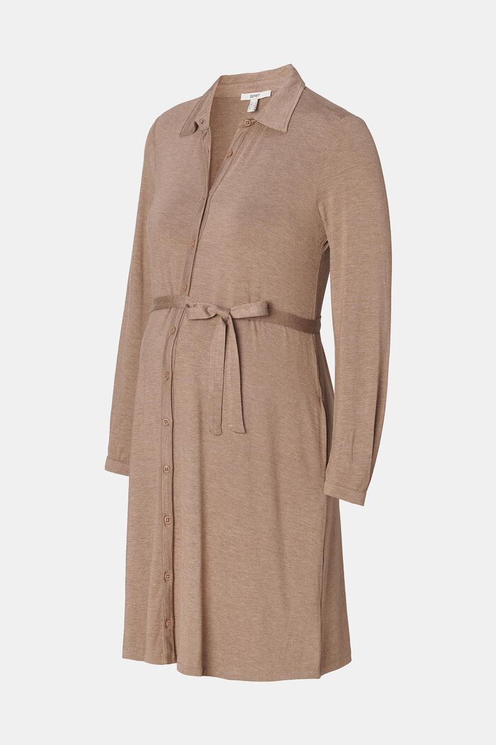 Jerseykleid mit Knöpfen auf der Vorderseite