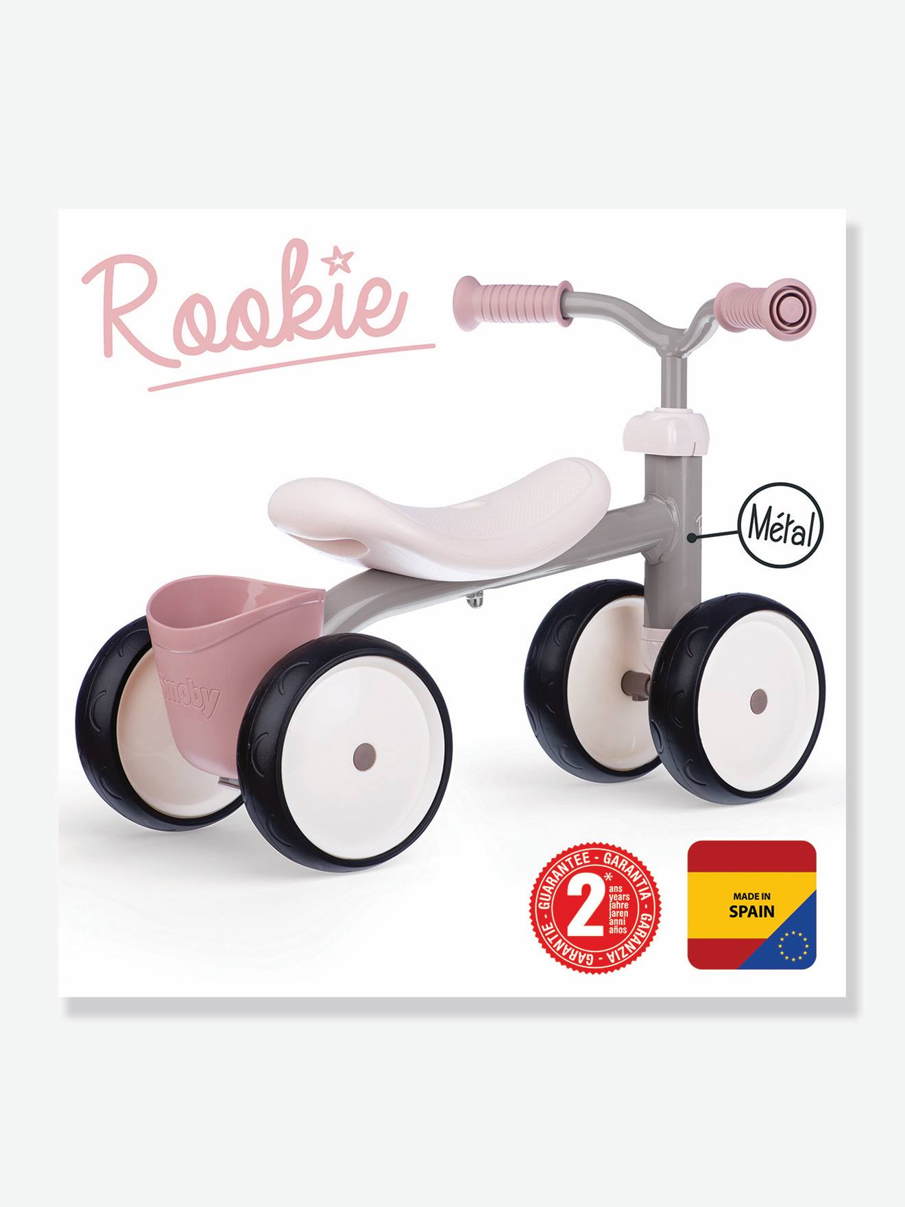 Smoby Kinder Rutschfahrzeug ROOKIE SMOBY - rosa