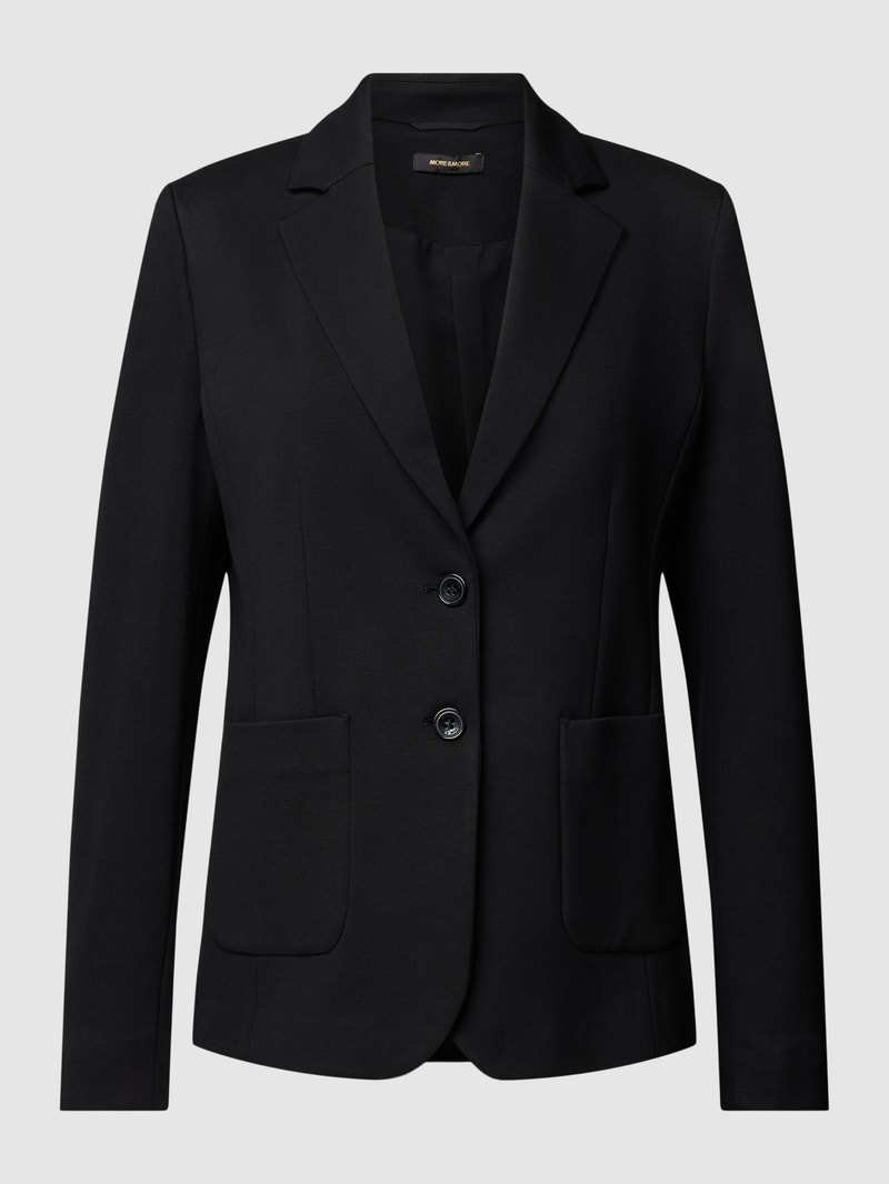 Blazer mit Eingrifftaschen in schwarz