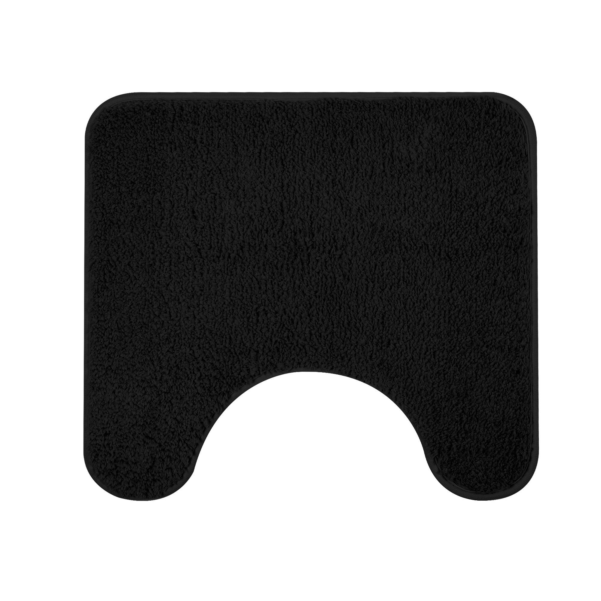 Badematte Badteppich rutschfest Eleganter Badezimmerteppich Badematten Sentidos, Höhe 20 mm, Polyester, WC Ausschnitt