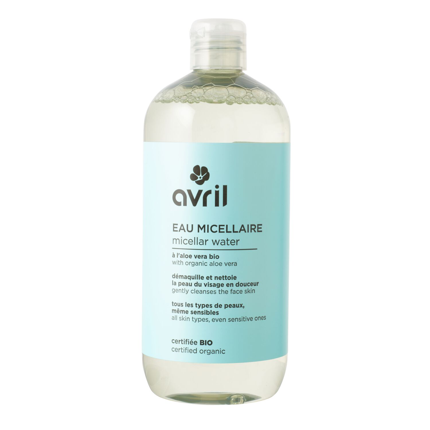 Avril Eau micellaire Eau Micellaire à l'Aloe Vera - Certifiée Bio