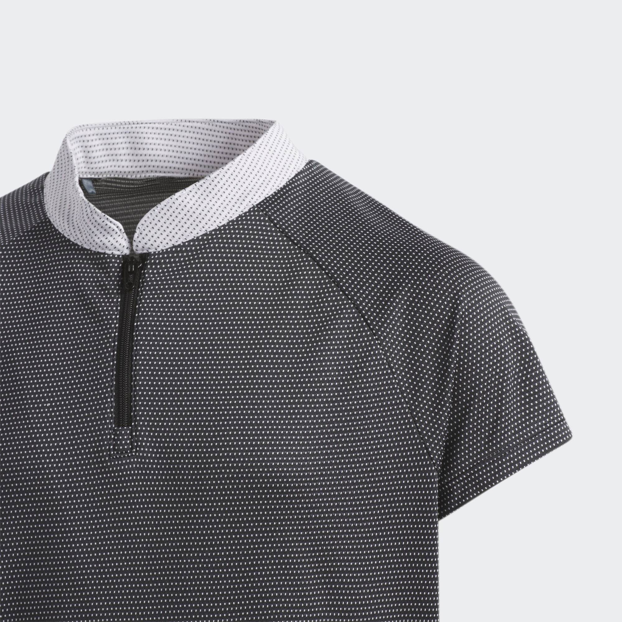 adidas Performance Funktionsshirt MICRO DOT ZIP KIDS POLOSHIRT