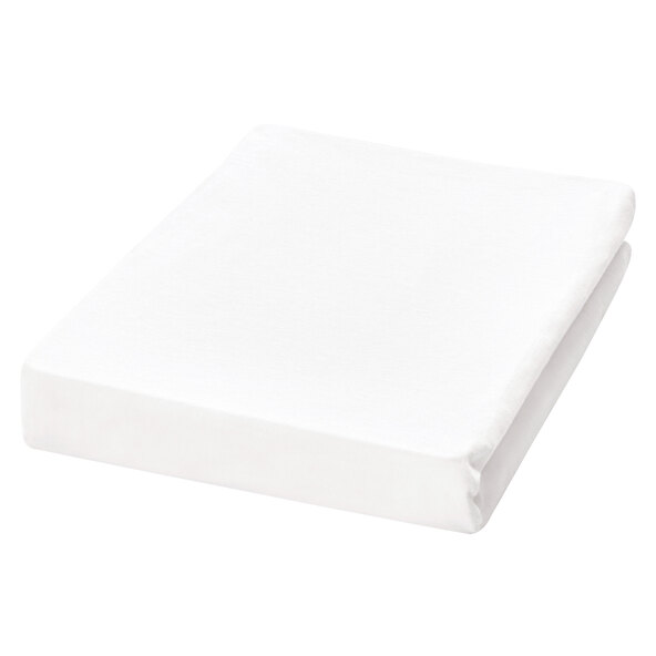 Feinbiber-Spannbetttuch 140-150 x 200 cm, weiß