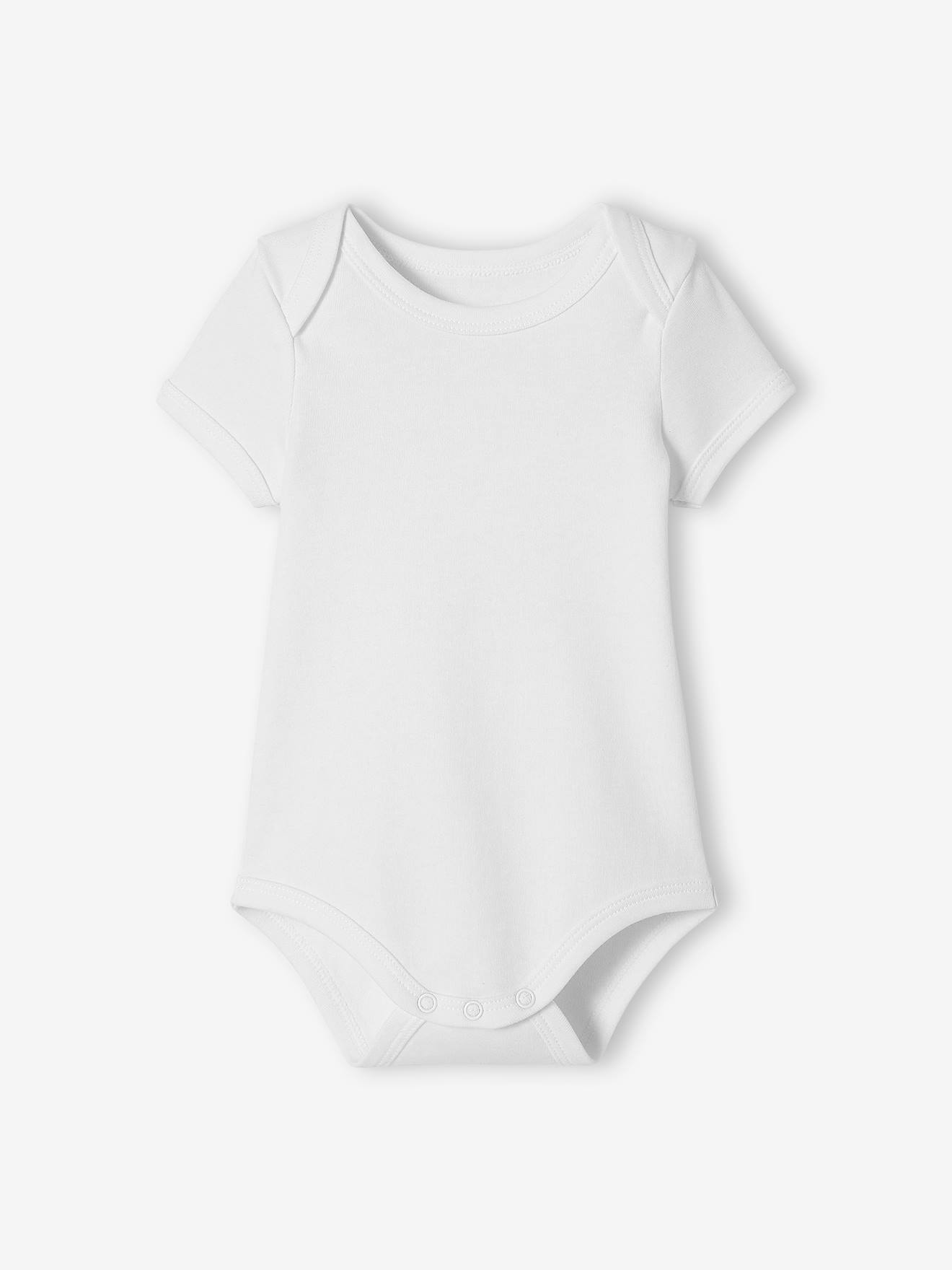 Lot de 3 bodies Bio Collection manches courtes emmanchure US BASICS lot blanc