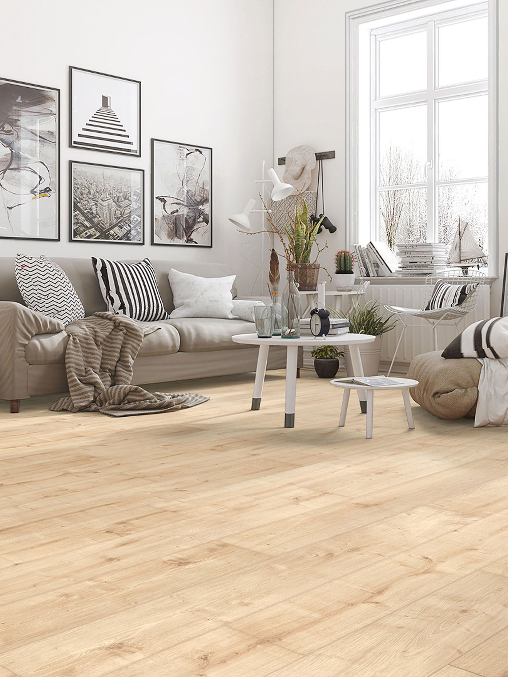 Cottage Klick-Laminat, Nature Light Oak 65394