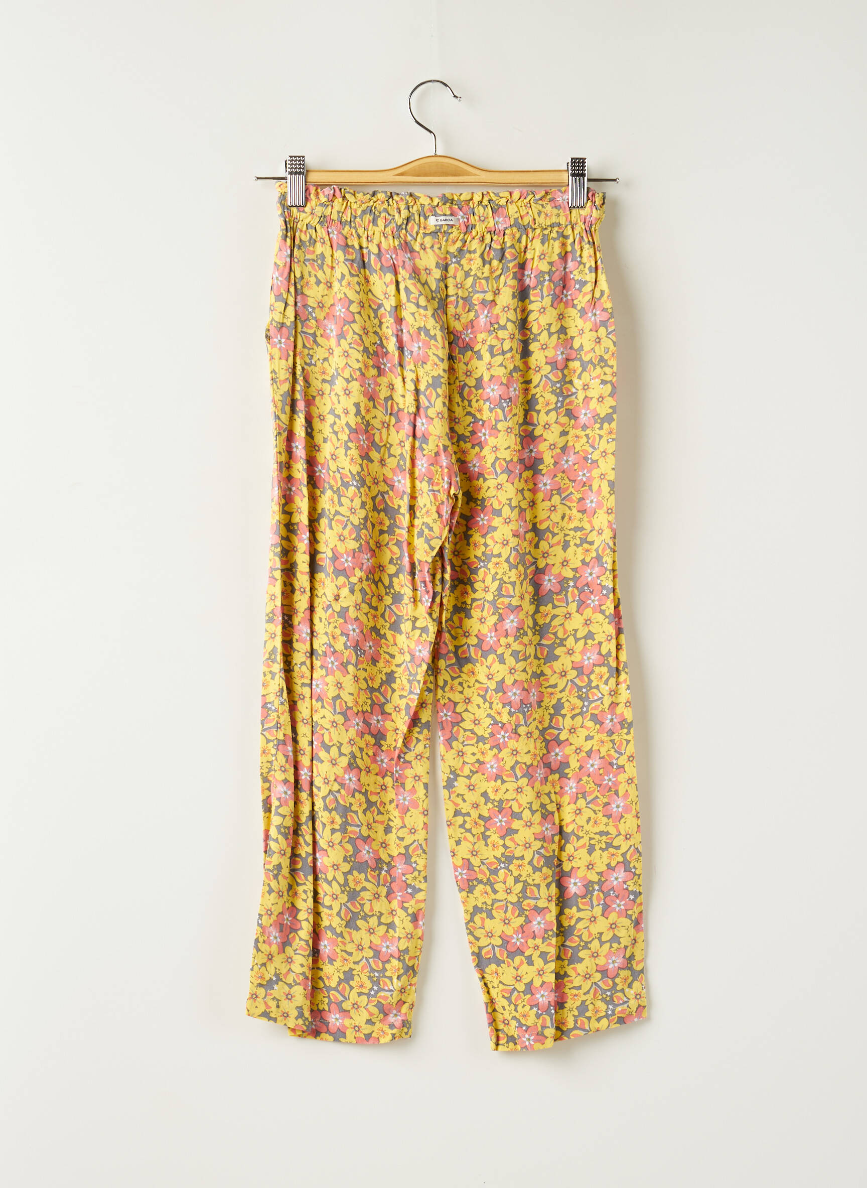 Garcia Pantalons Larges Fille couleur jaune