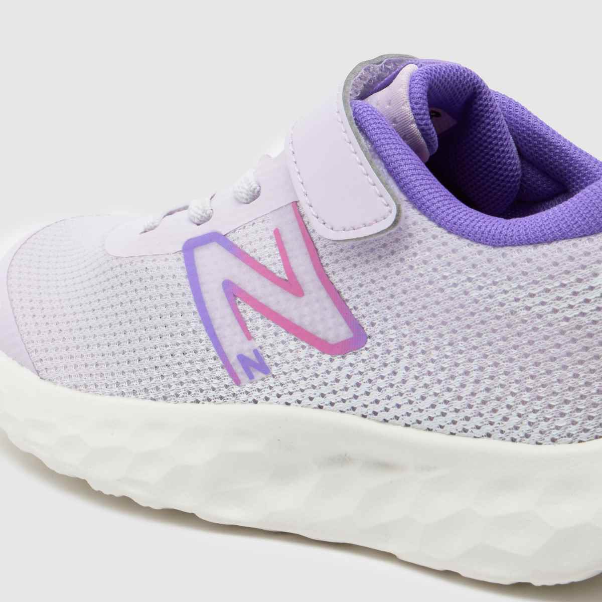 New Balance vita & lila 520 v8 v flickor småbarnsskor