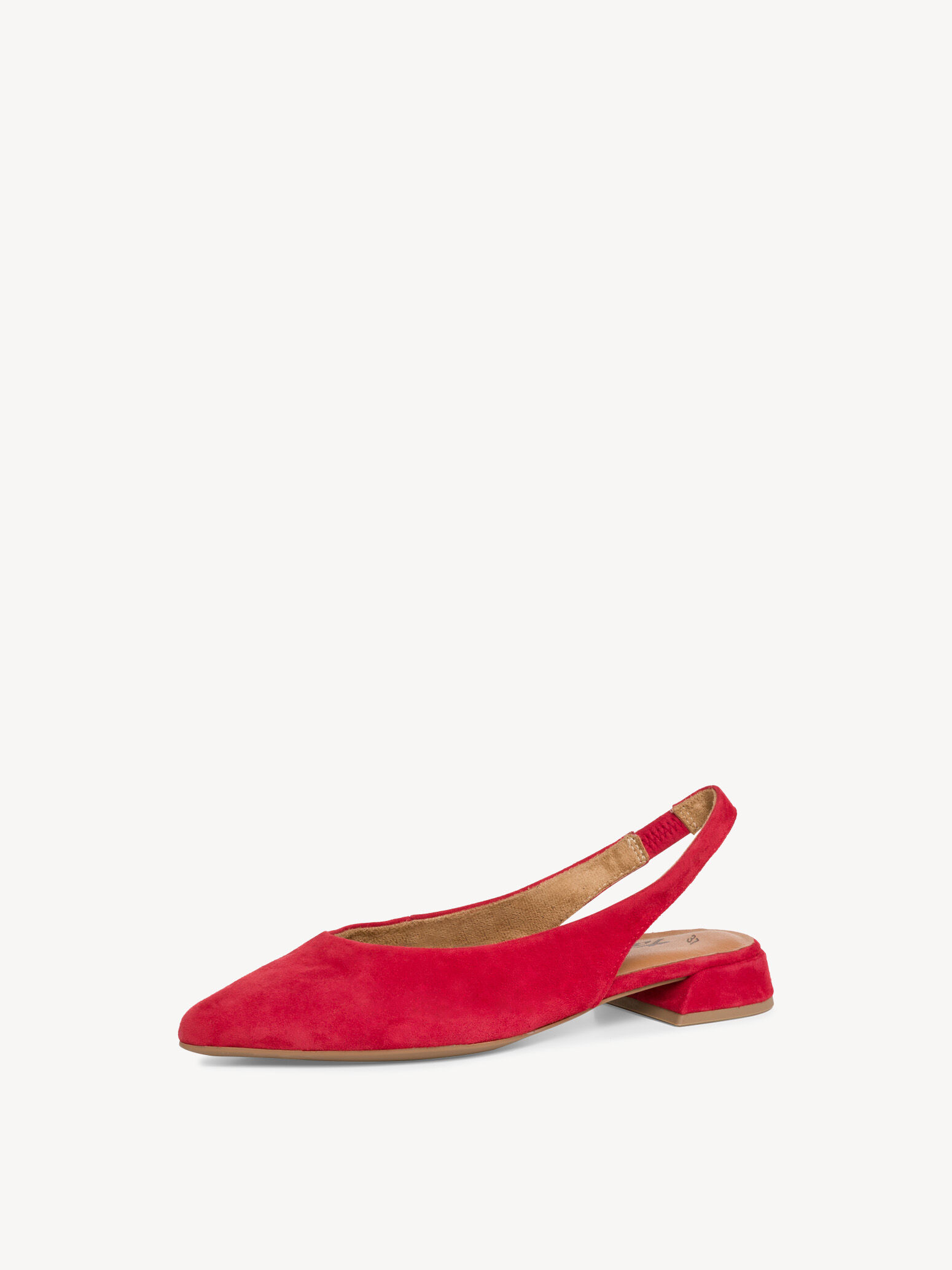 Escarpin en cuir - rouge