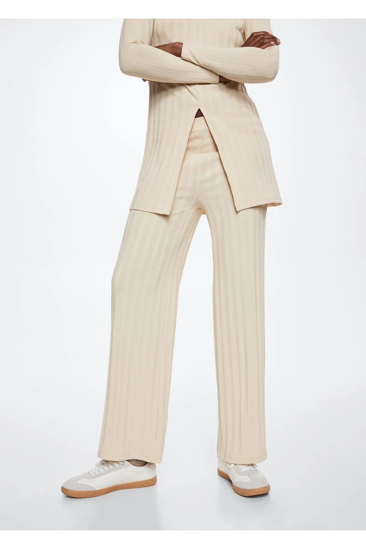MANGO  Beige Damenhose 37065968