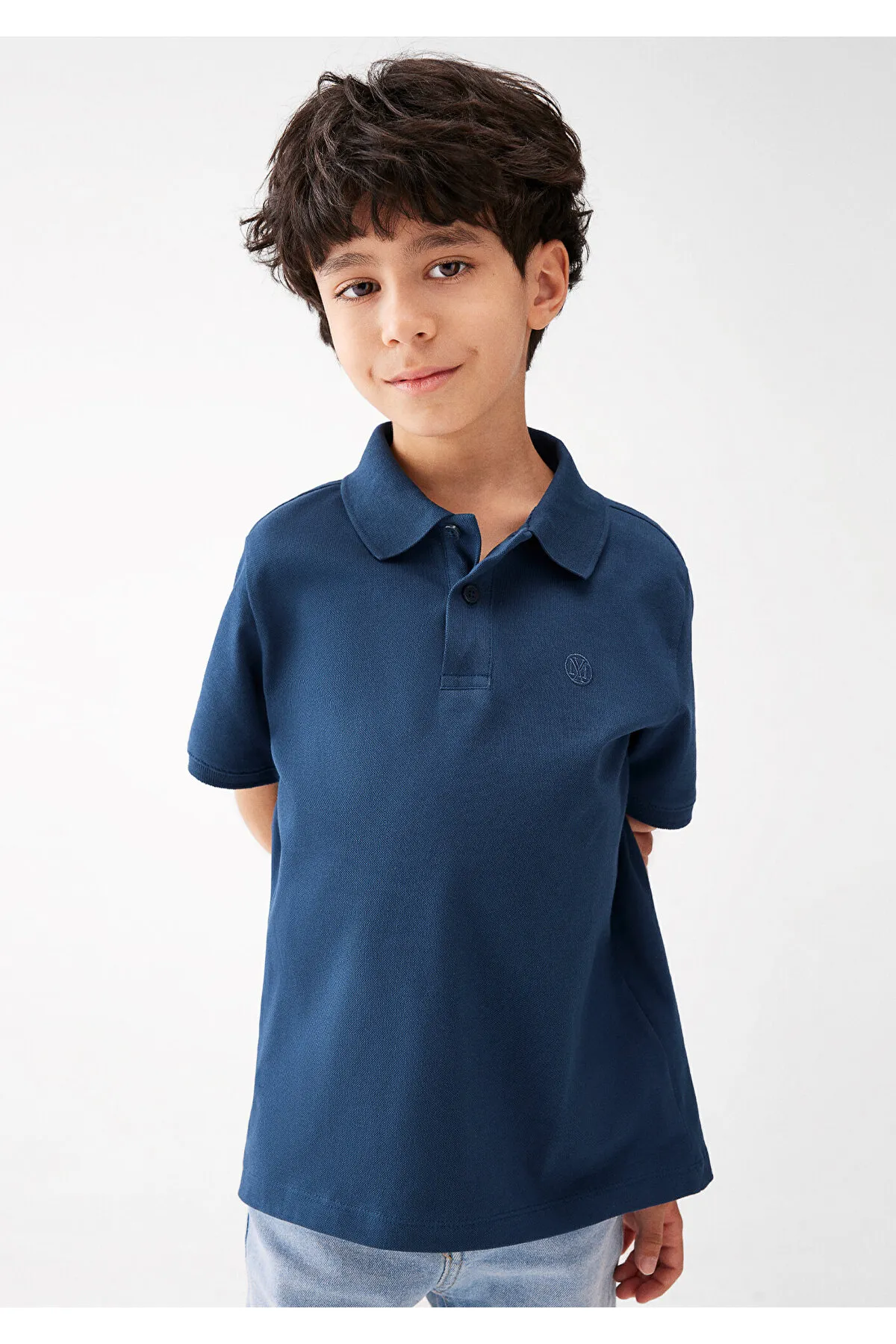 Mavi  Marineblaues Polo-T-Shirt, reguläre Passform/Regular Fit6610199-81802