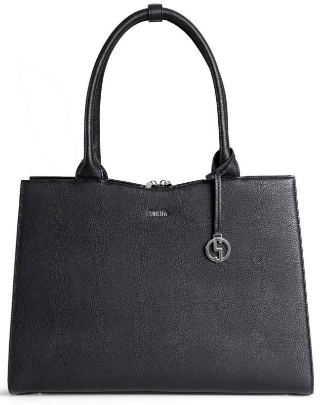 SOCHA Damen Laptoptasche Straight Line Black 15.6 