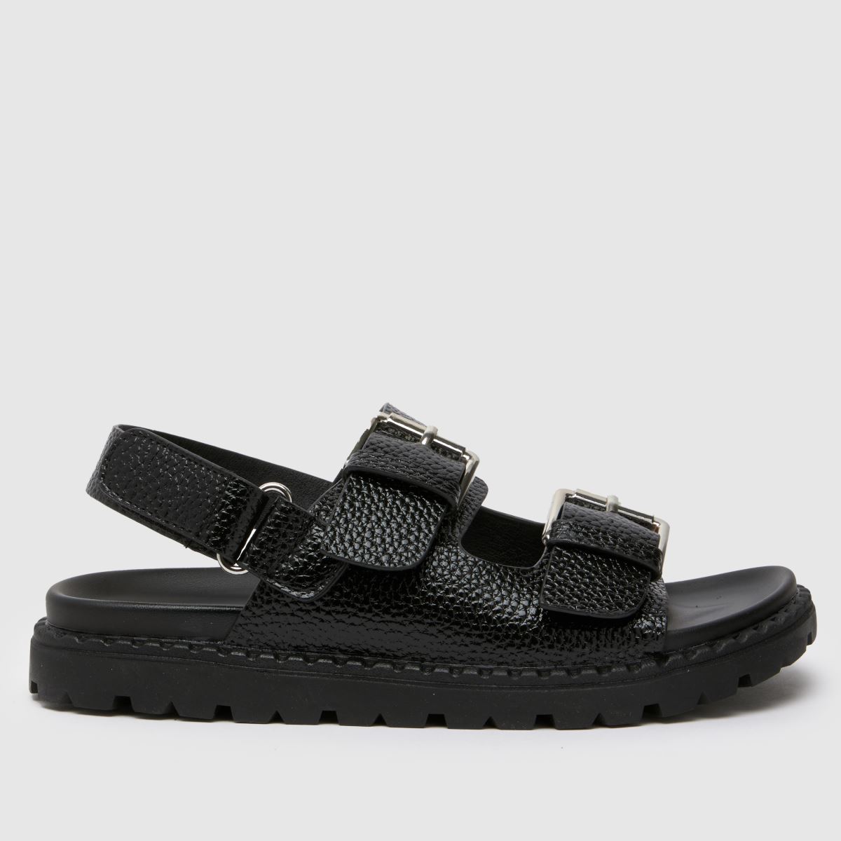 Schuh fekete Tyra vastag talpbetét Lány junior szandál