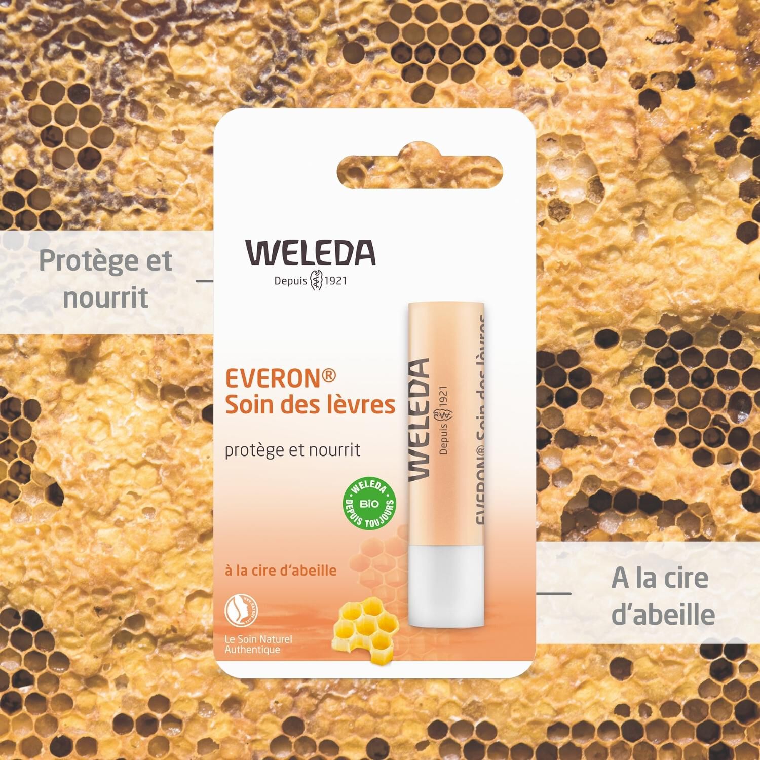 Weleda Everon® Baume à Lèvres - Apaisant et Protecteur - Stick de 4,8g