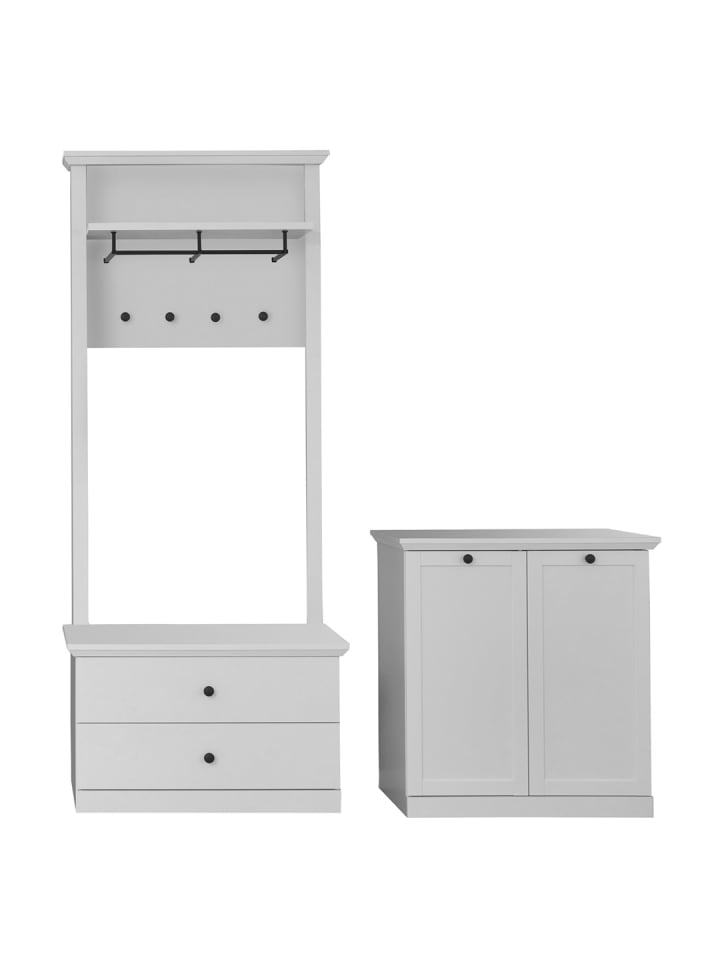 ebuy24 Garderobenschrank BrandsonBaxter Weiß 177 x 41 cm günstig kaufen onesize