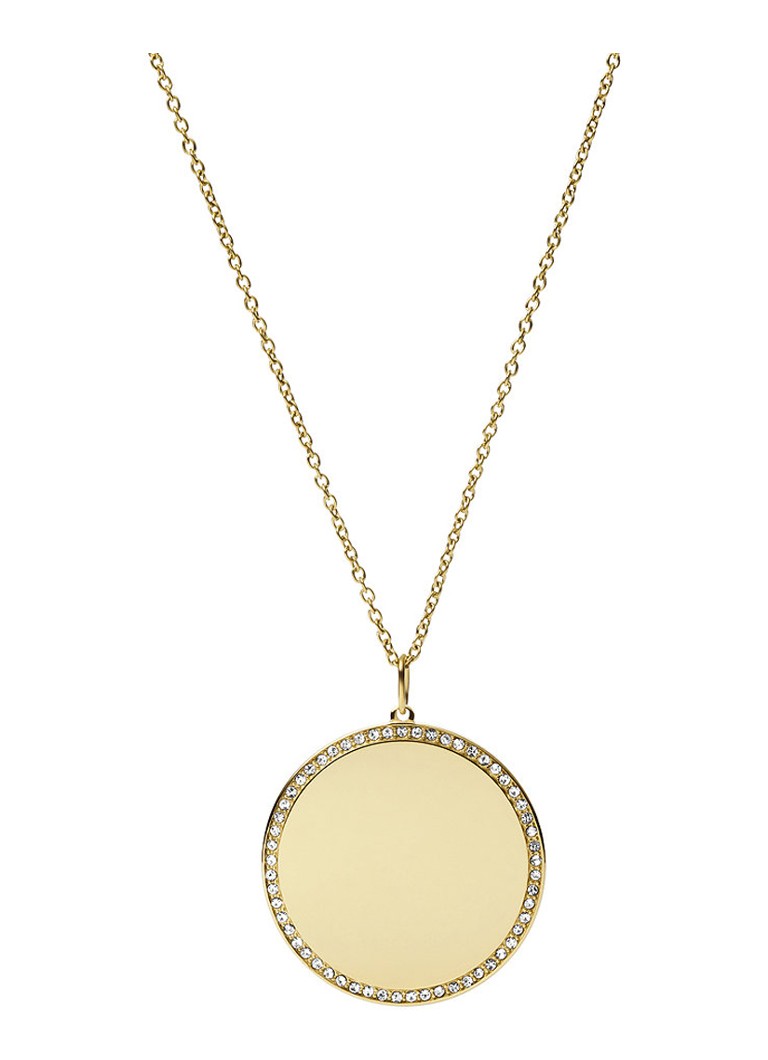 Collana iconica vintage Fossil con pietra di vetro JF03888710