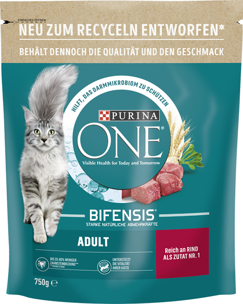 Purina ONE BIFENSIS Adult Reich an Rind und Vollkorn-Getreide