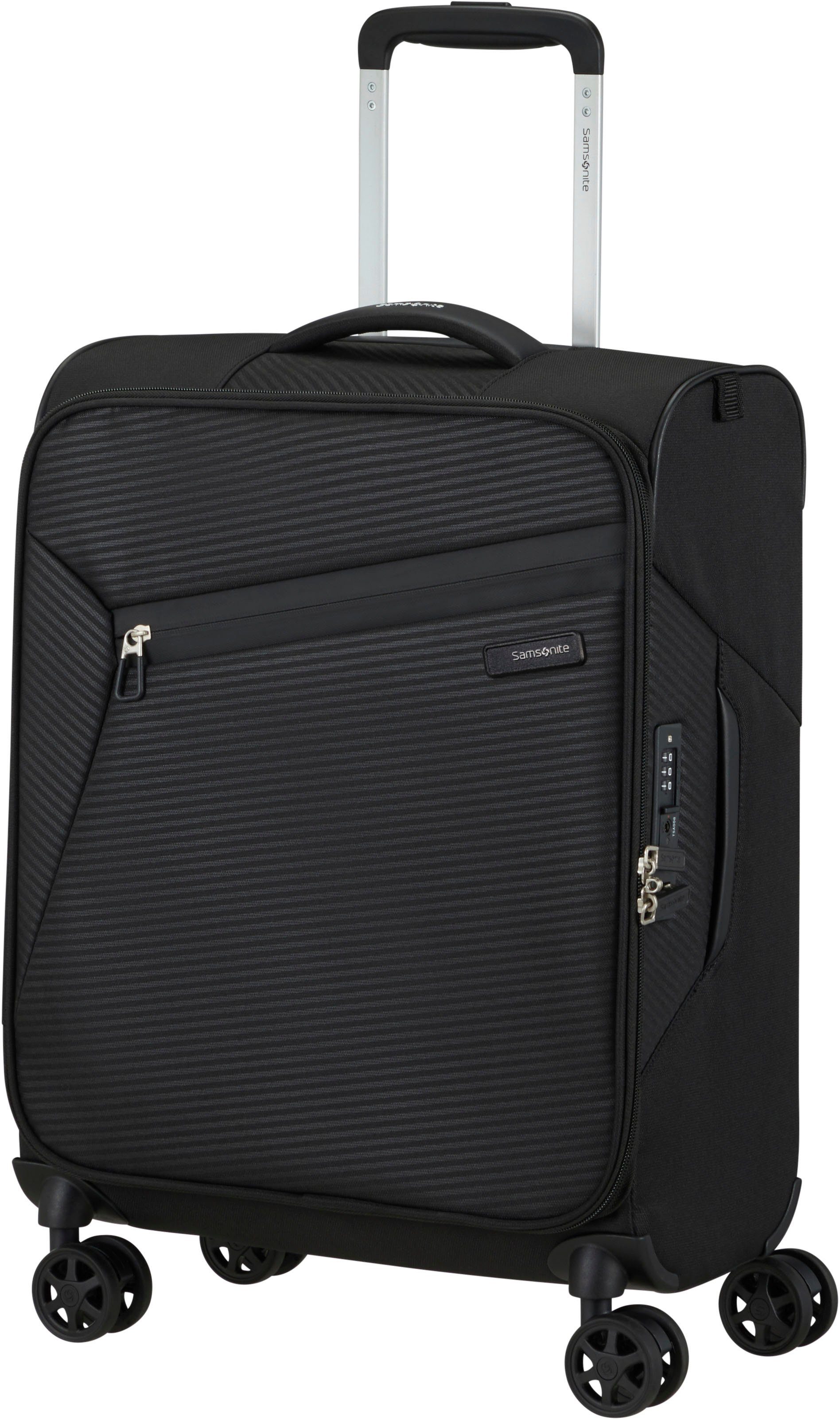 Samsonite Weichgepäck-Trolley Litebeam, black, 55 cm, 4 Rollen