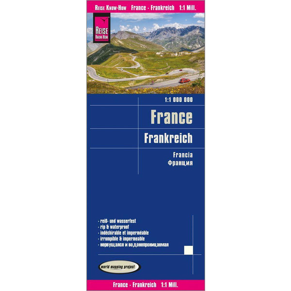 REISE KNOW-HOW LANDKARTE FRANKREICH (1:1.000.000) - Straßenkarte