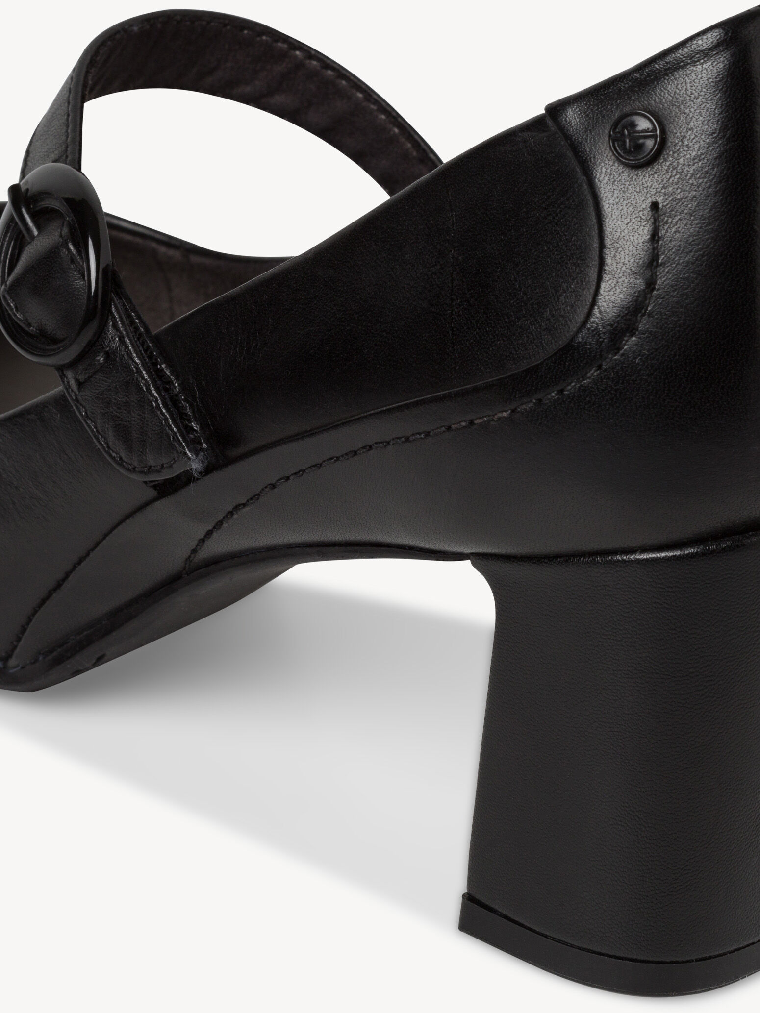 Escarpin en cuir - noir
