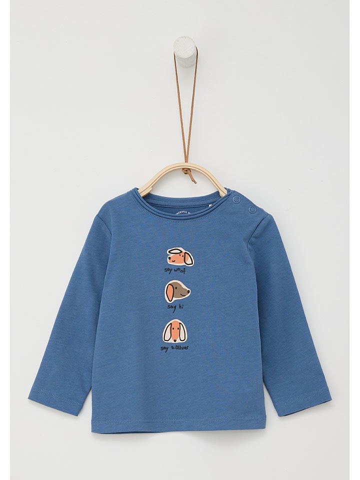 s.Oliver Longsleeve in Blau günstig kaufen