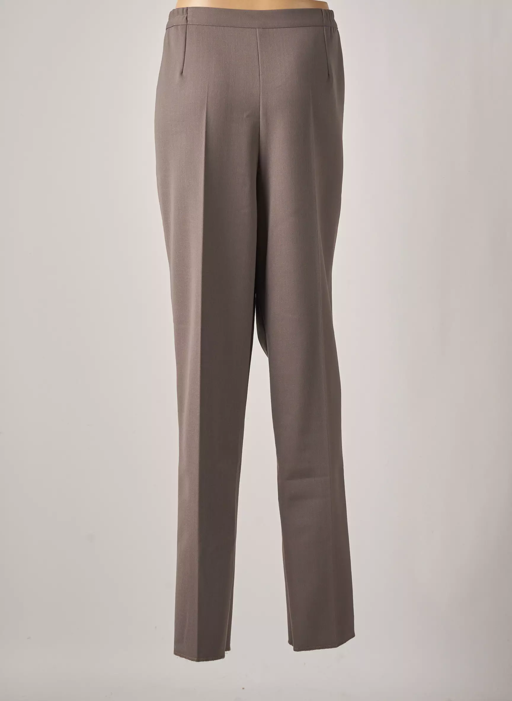 Gevana Pantalons Droits Femme couleur marron