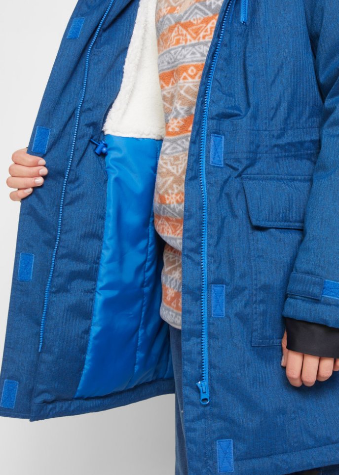 Funktions-Parka mit Teddyfleece und Kapuze