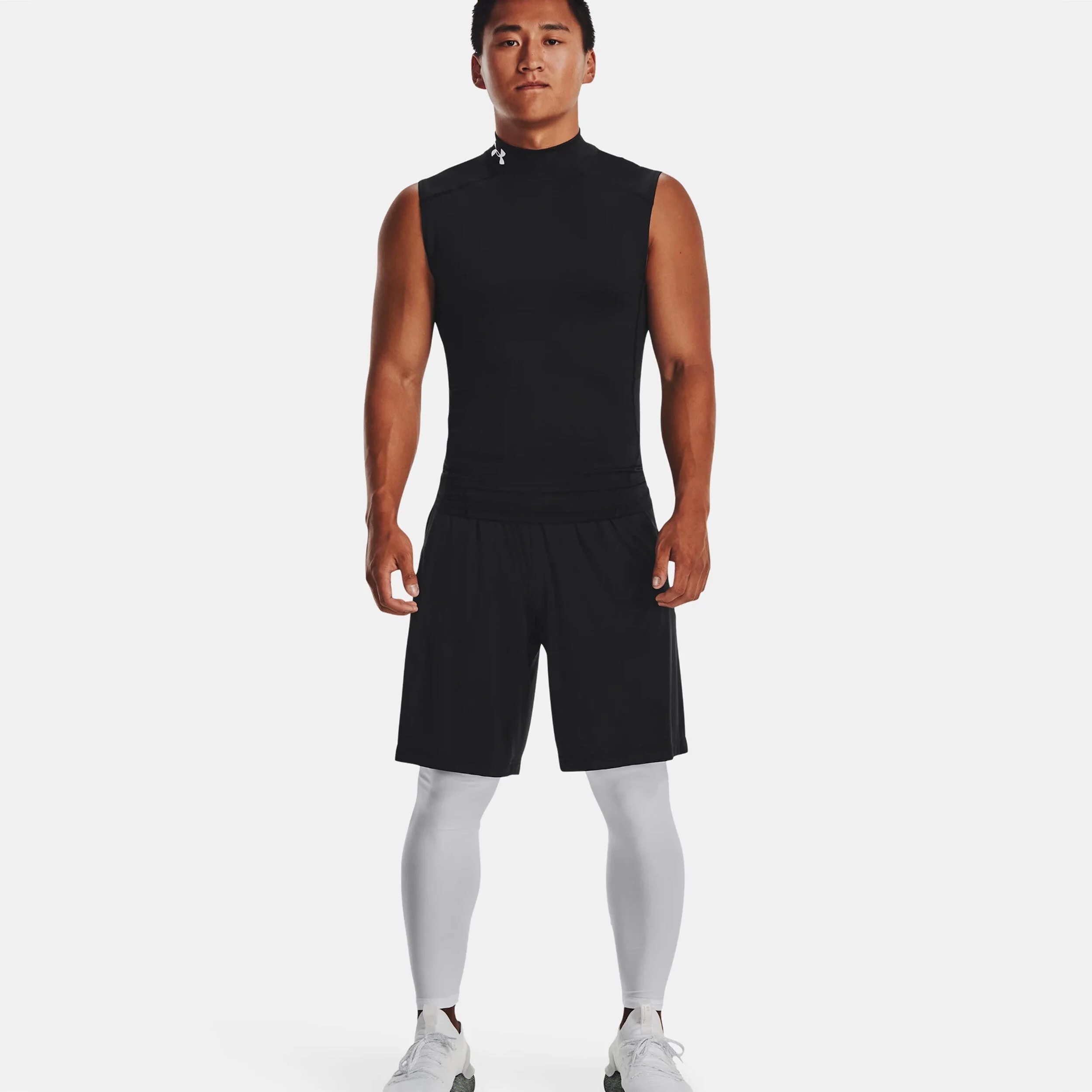 Armour Comp Mock Tank-Top Herren - Schwarz