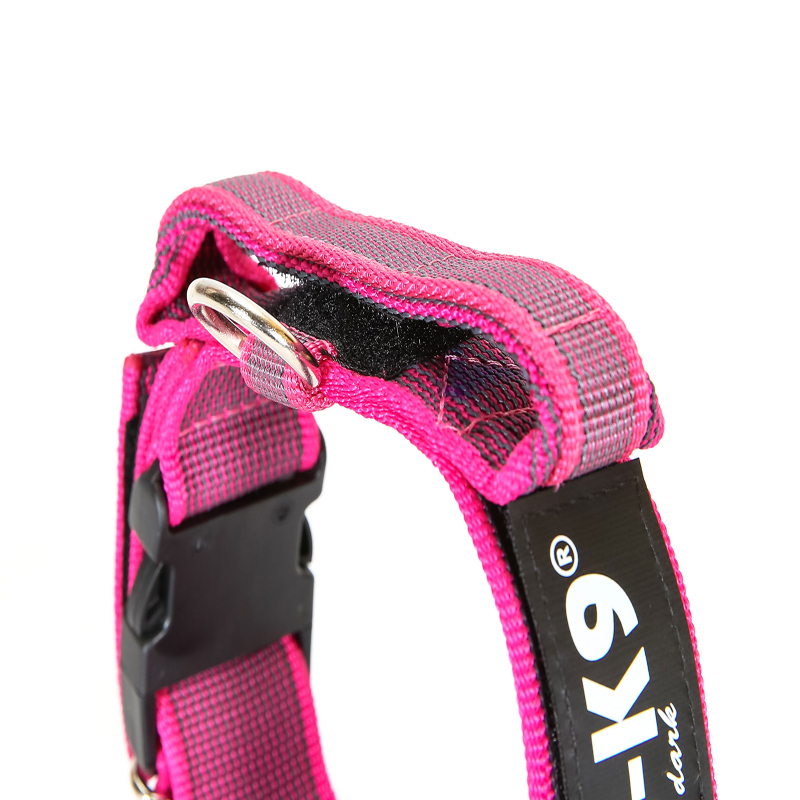 JULIUS-K9 Hundehalsbänder JULIUS-K9 Halsband mit Griff 50mm pink