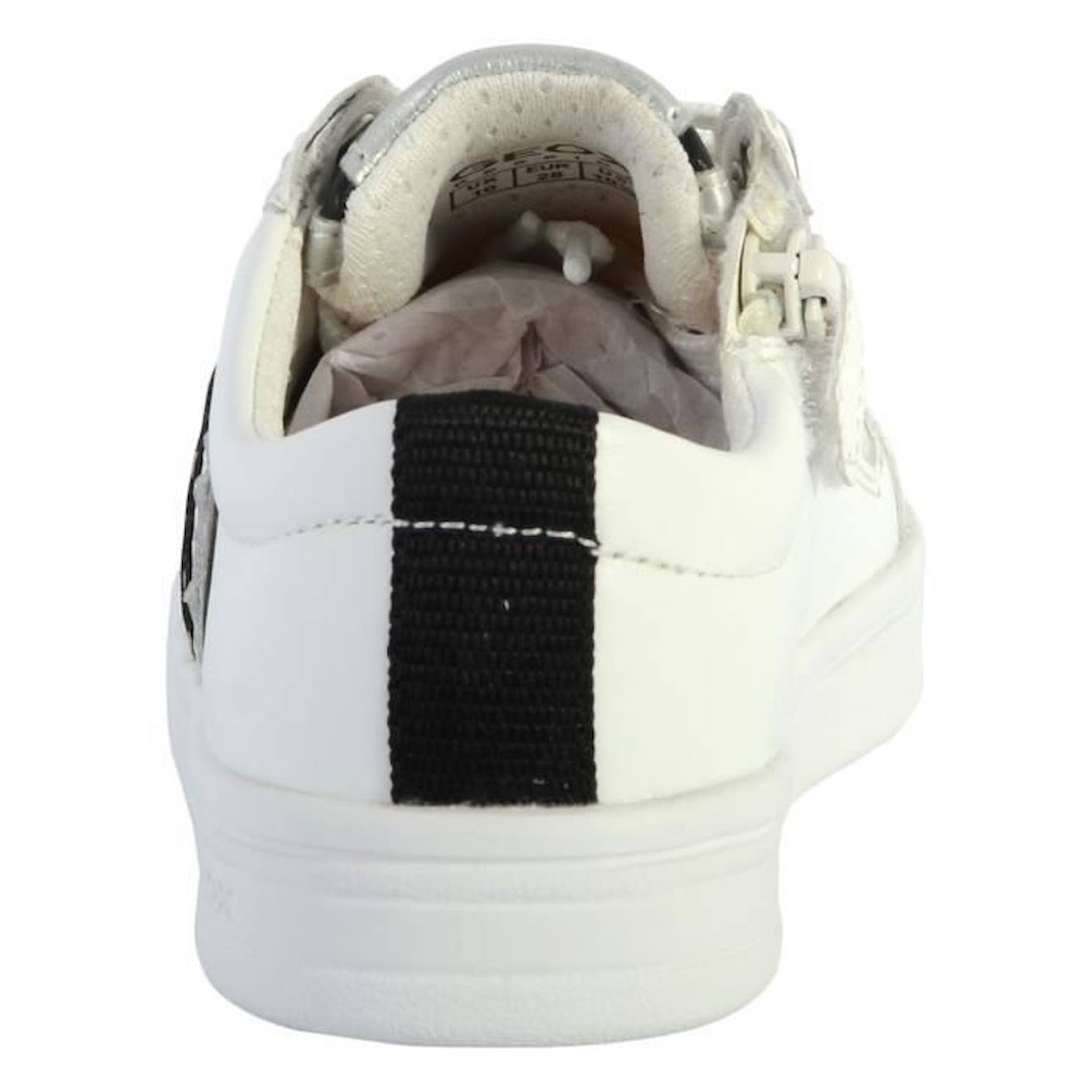 Basket Cuir Enfant Geox Djrock blanc