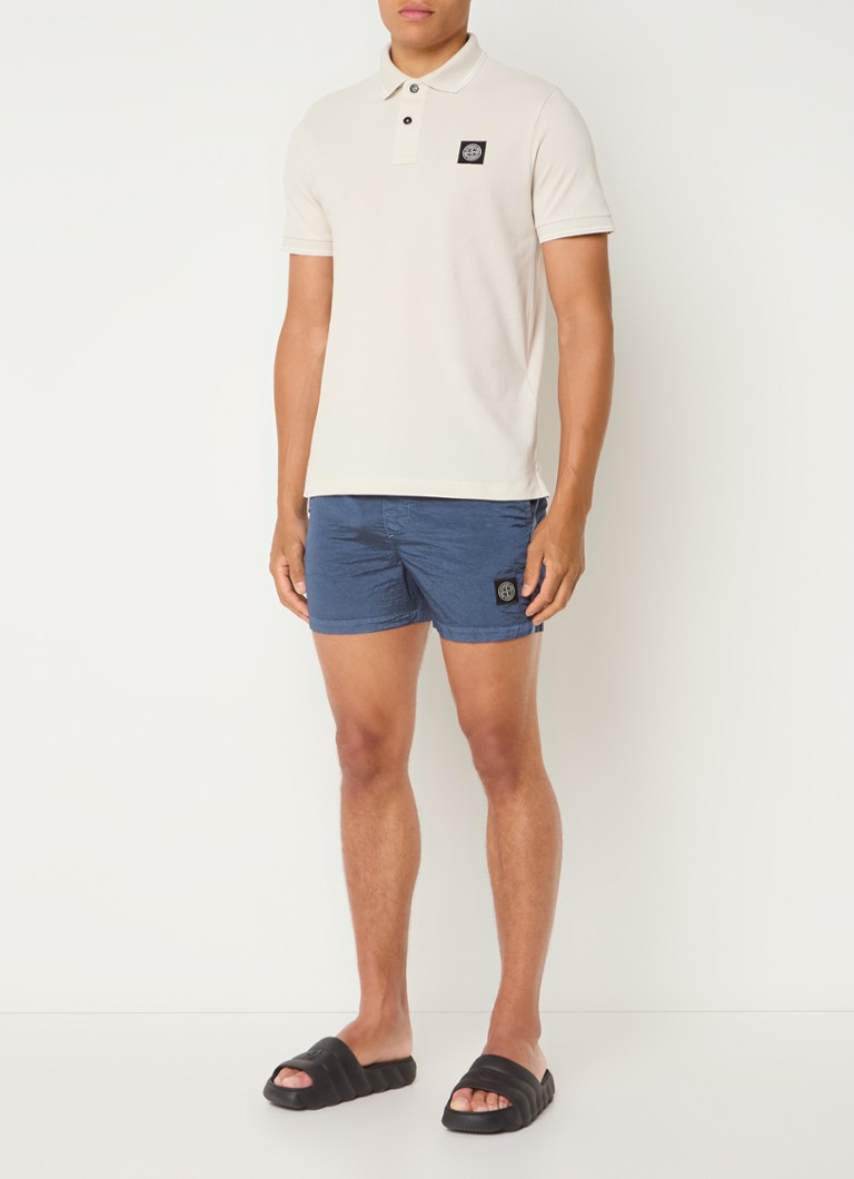 Πόλο μπλουζάκι Stone Island 2SC18 από βαμβακερό πικέ κανονικής εφαρμογής με επένδυση στα μανίκια
