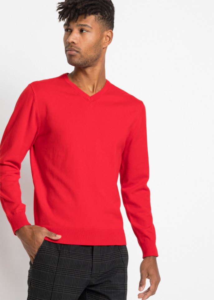 Pullover mit V-Ausschnitt