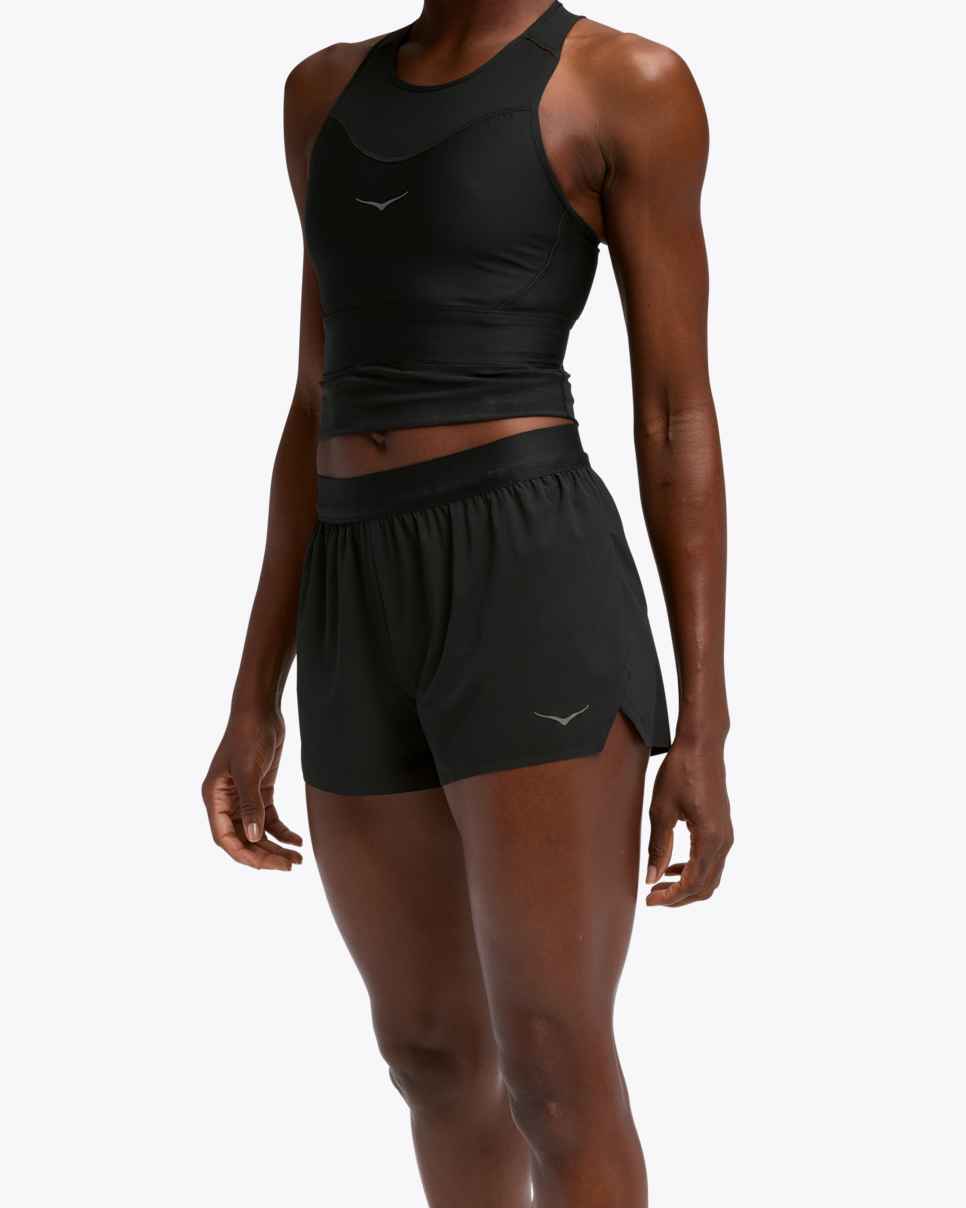 Race Day Split Short Black