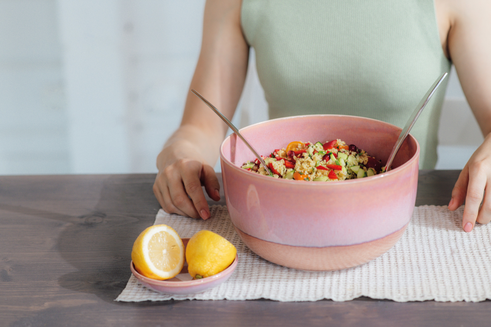 Dipschale D12 cm Perlemor Coral