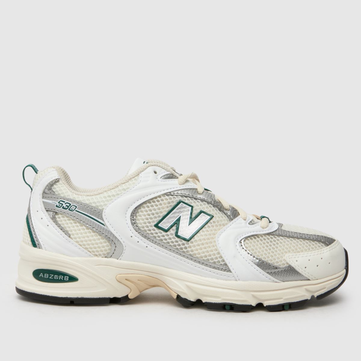 New Balance 530 träningsskor i benvitt med flerfärgad färg