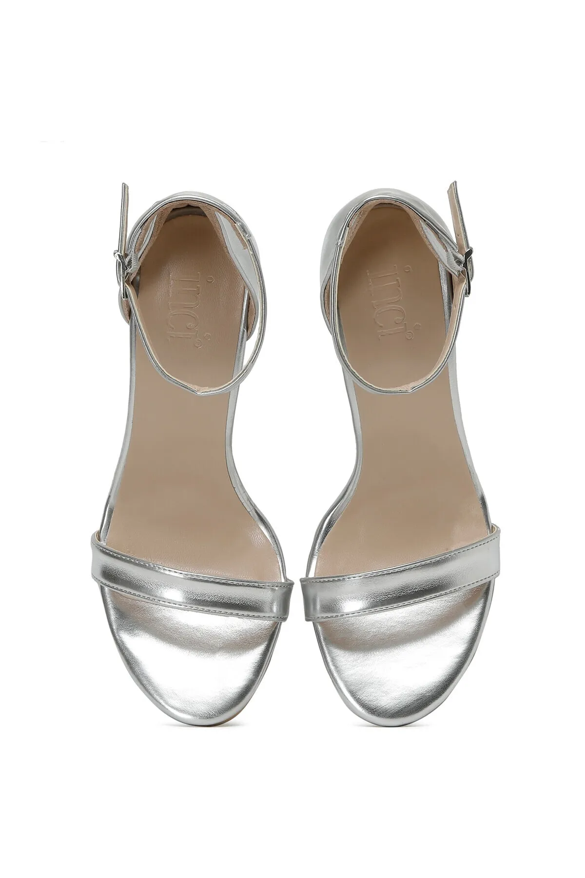 İnci  High Heels - Silberfarben - Pfennigabsatz/Stiletto