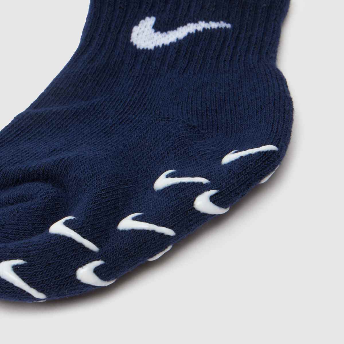 Nike blå multifärgade swoosh-strumpor för barn, 3-pack
