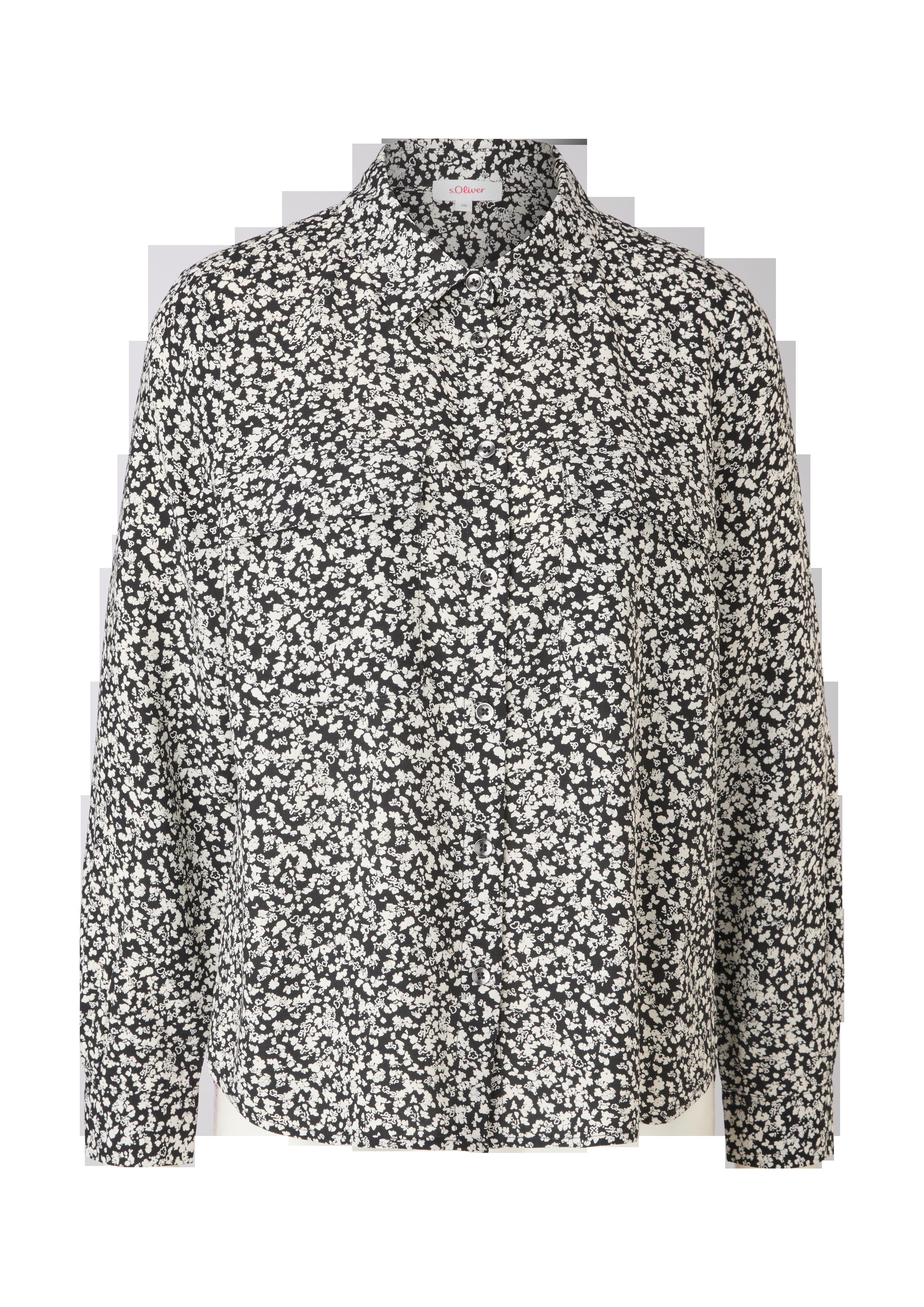Viskose-Bluse mit Alloverprint  2120833-99A2