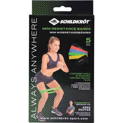 SCHILDKRÖT FITNESS MINI RESISTANCE BAND 5ER SET