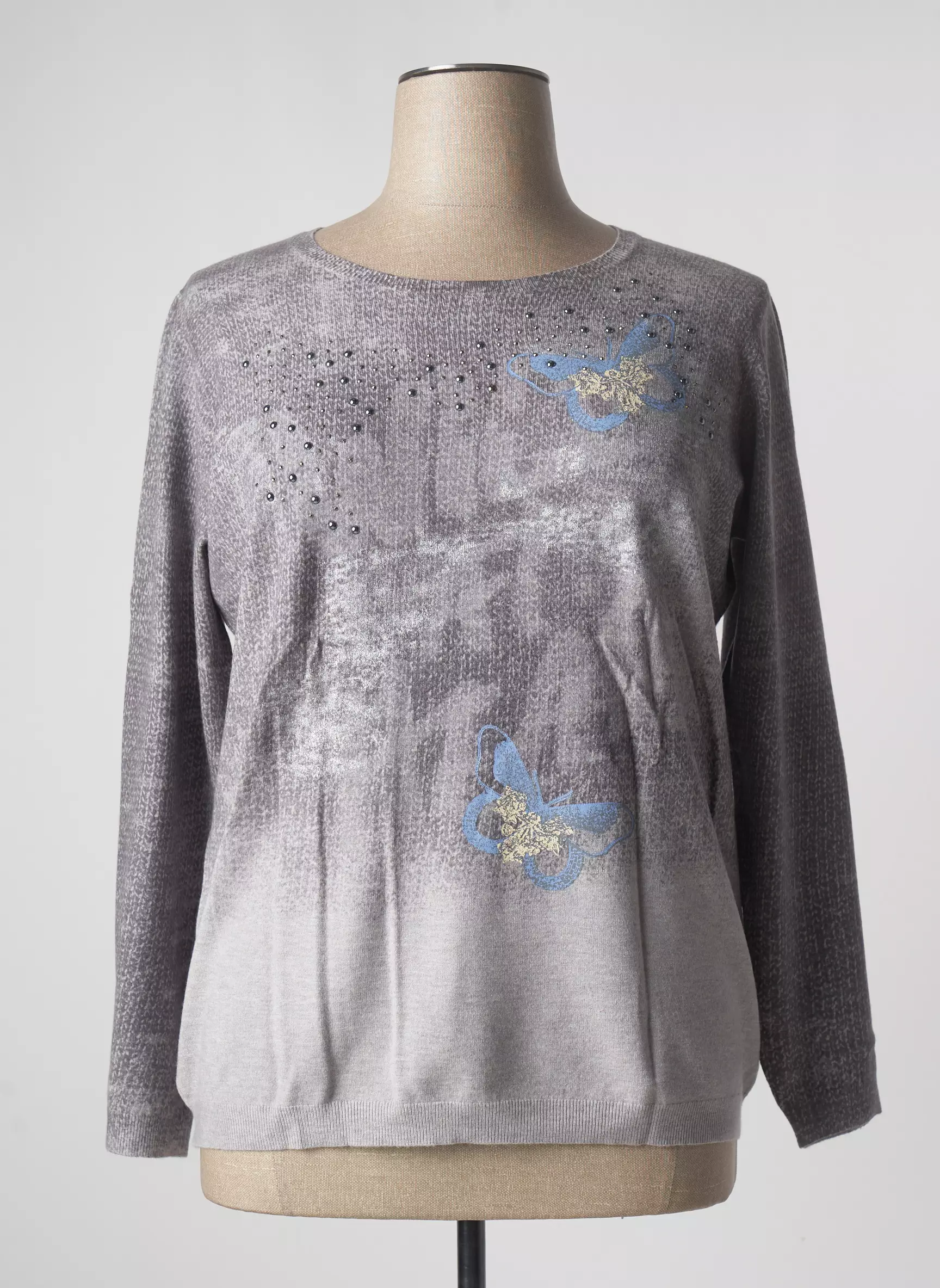 Thomas Rabe Pulls Femme couleur gris