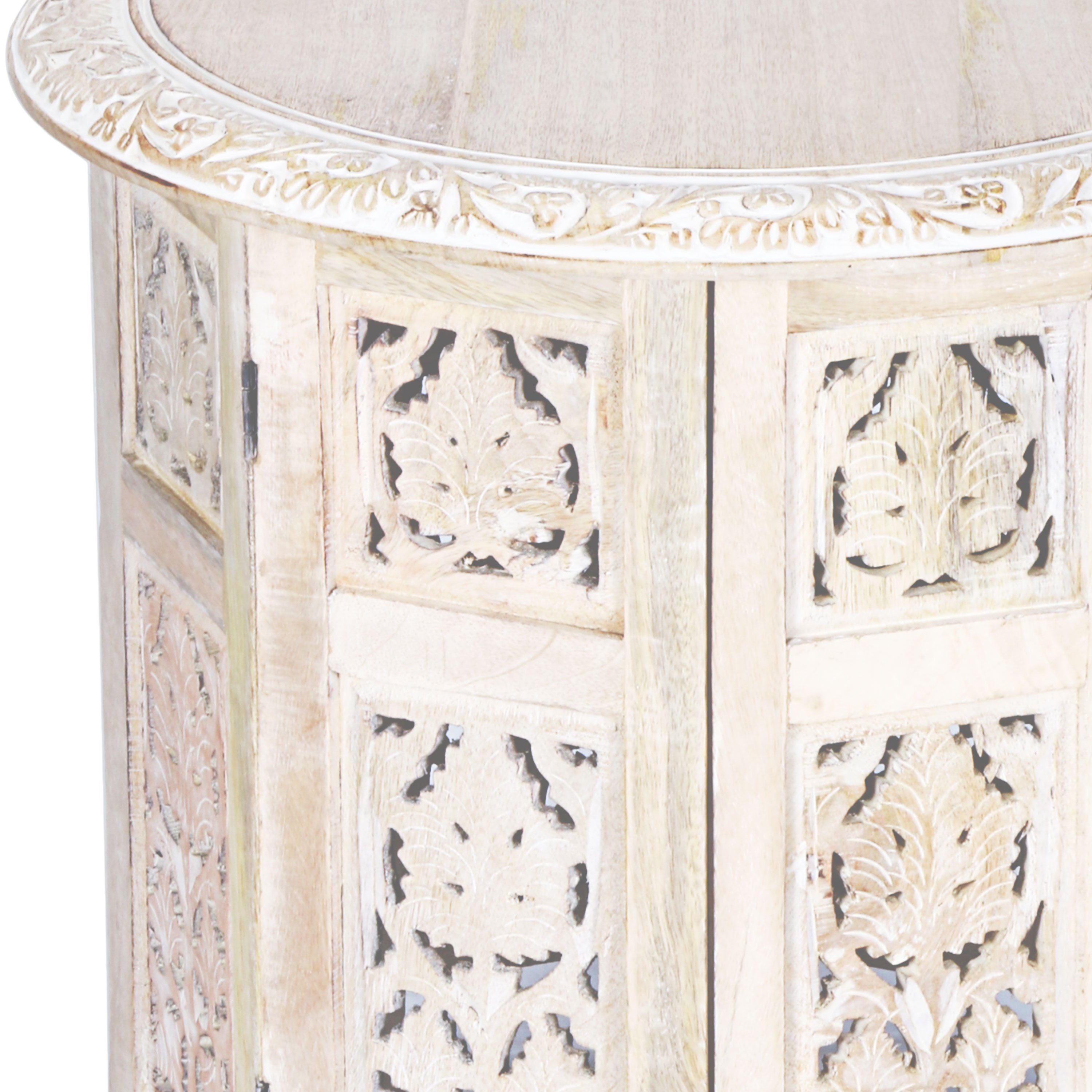 Marrakesch Orient & Mediterran Interior Beistelltisch Marokkanischer Beistelltisch Ashkar, Couchtisch, Klapptisch, Handarbeit