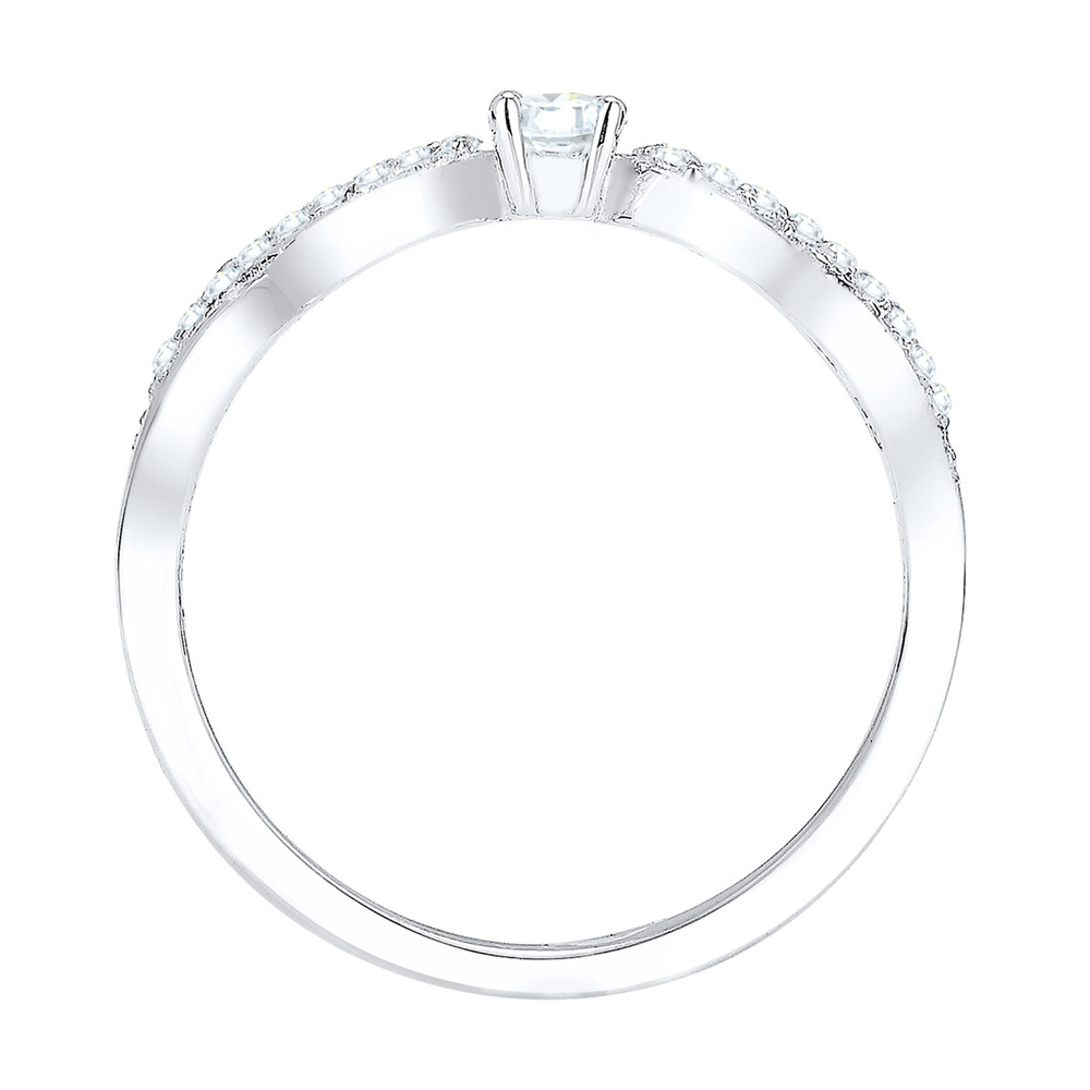 Elli Elli Bague Femmes l'infini avec cristaux de zirconium en argent sterling 925 Bague