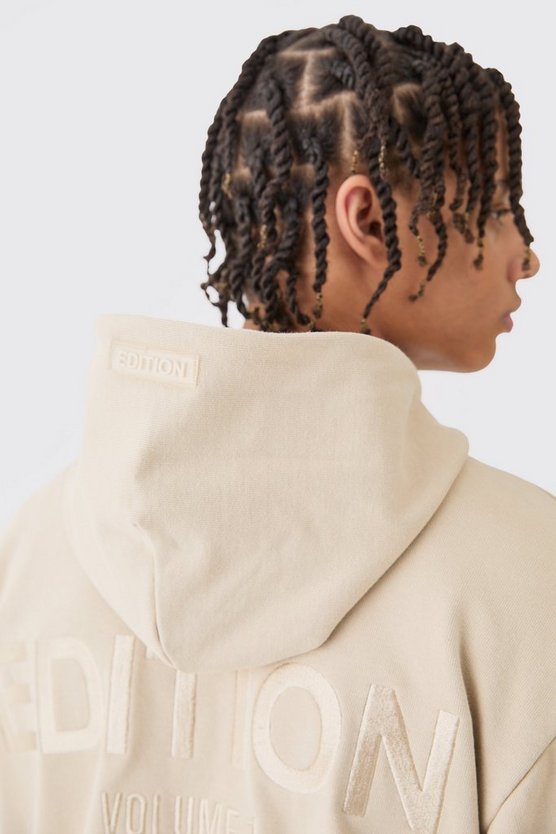 Oversize Hoodie mit 1/4 Reißverschluss