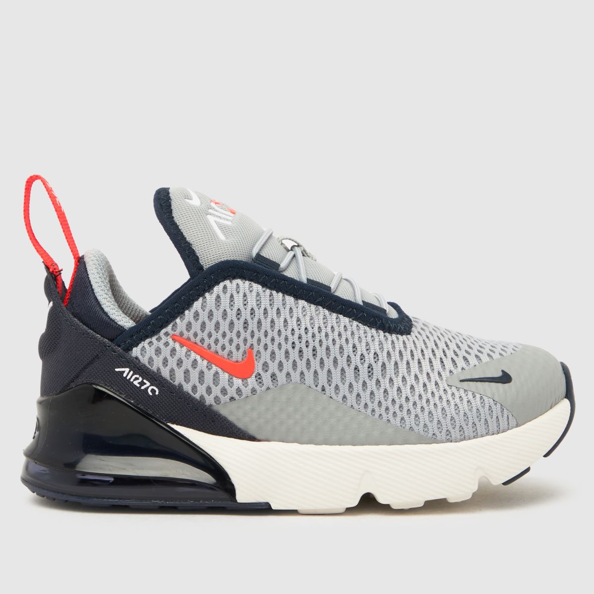 Nike marinblå och grå Air Max 270 Pojkar Småbarnsskor