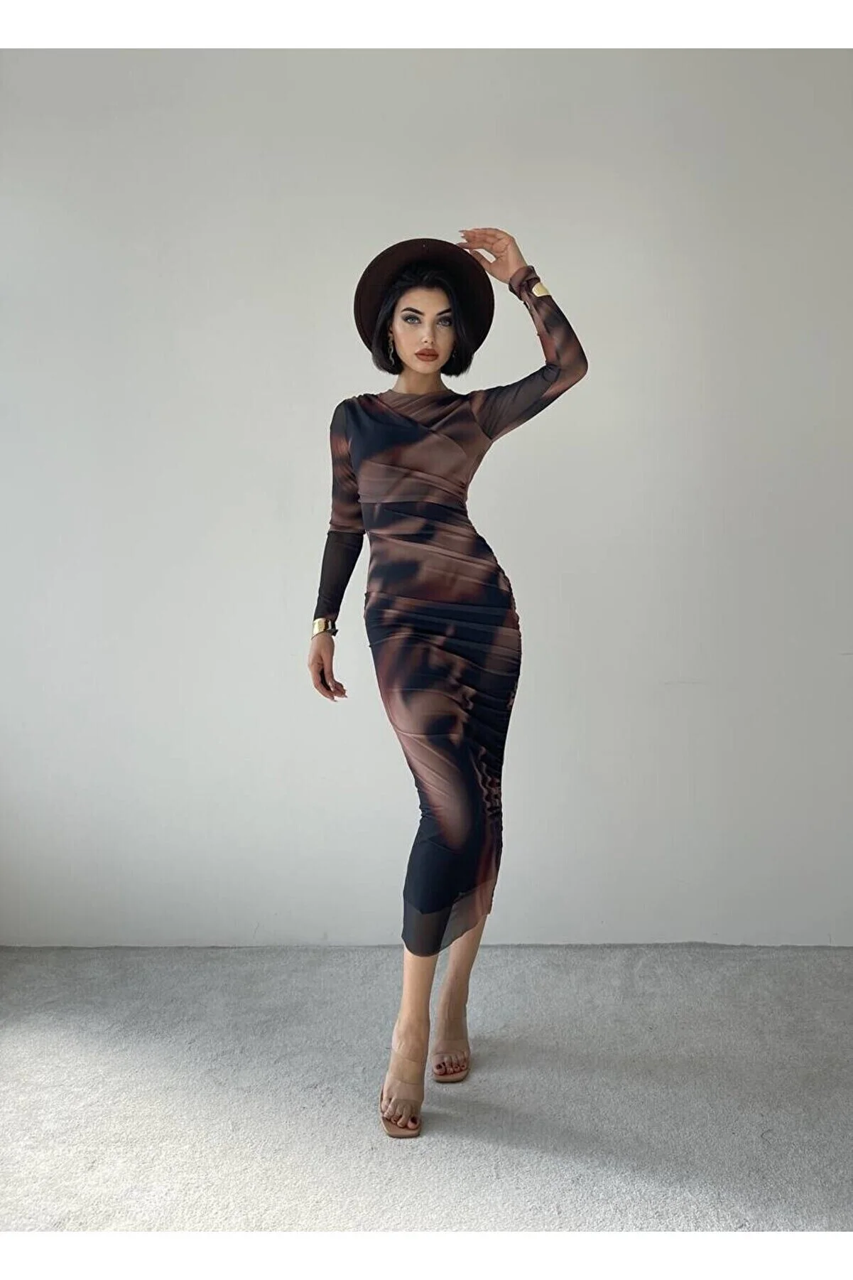 SONREİR  Kleid - Beige - A-Linie