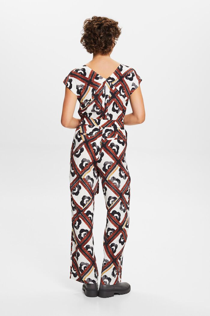 Langer Jumpsuit mit Muster